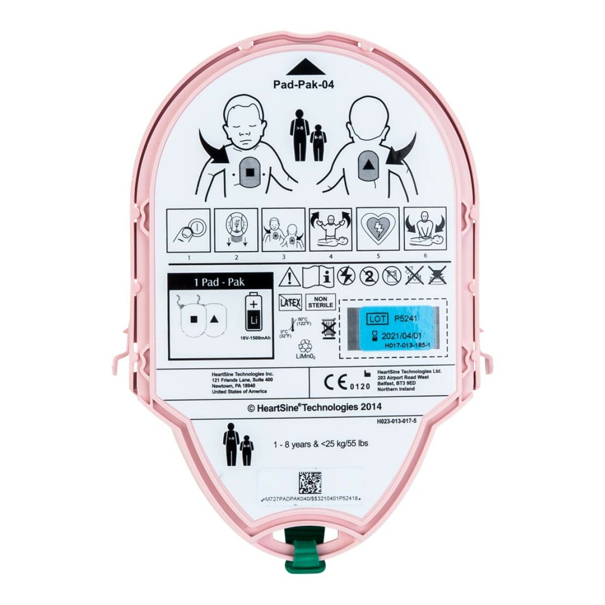 Heartsine Pediatric Pak enfant pour défibrillateur Heartsine